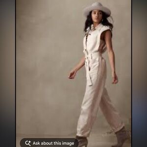 Banana Republic Elegant Cream Jumpsuit
